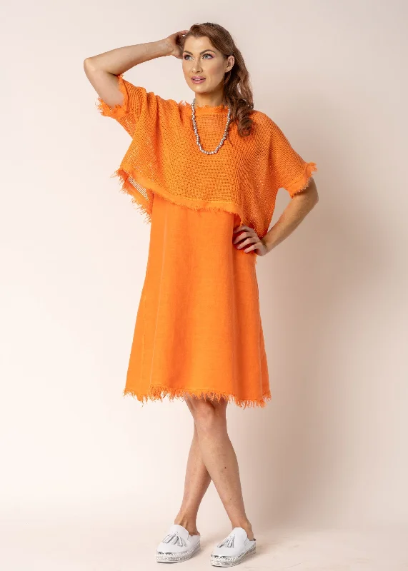 Hazel Cotton Top in Sunset Orange