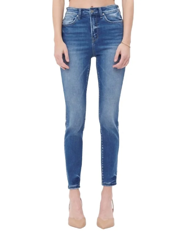 High Rise Ankle Skinny Jean In Mataro