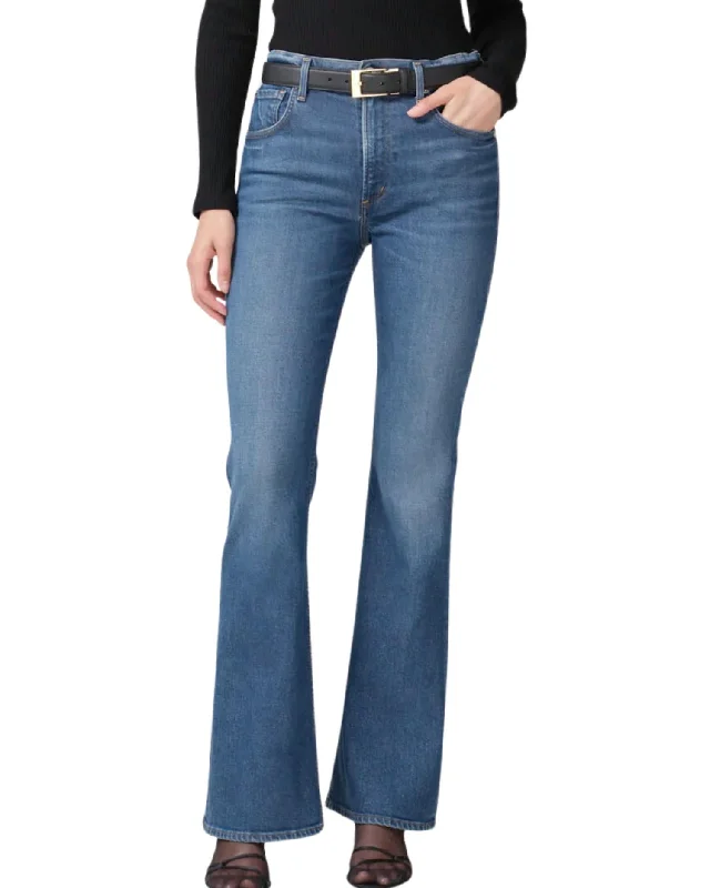 Isola Flare Denim Jeans In Crispen