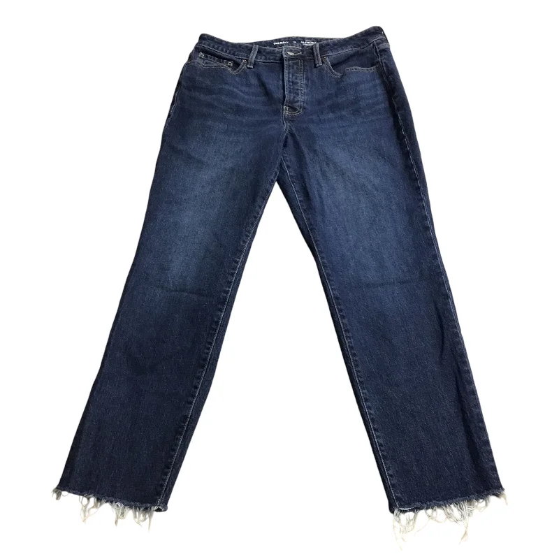 Jeans Straight By Old Navy In Blue Denim, Size: 10