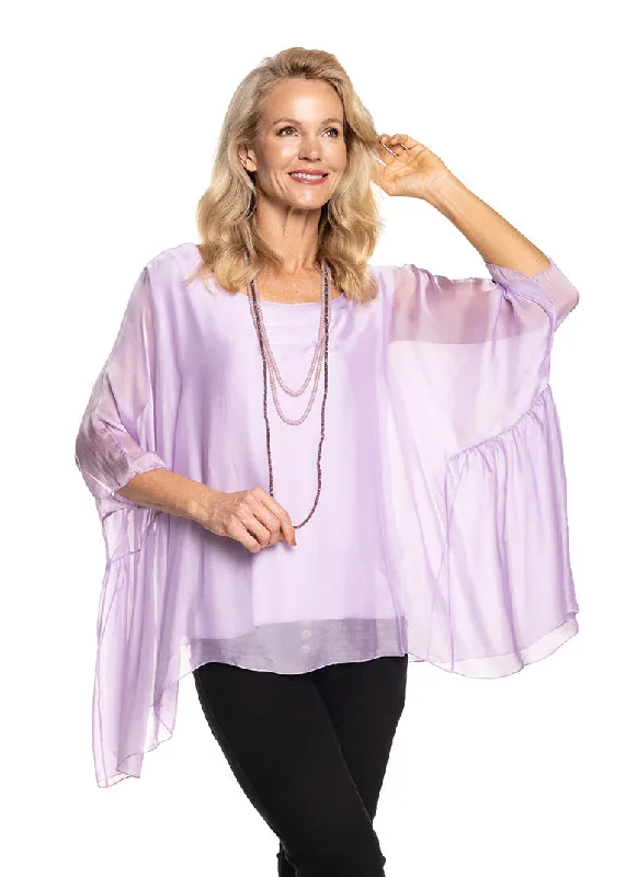 Santo Silk Top in Wisteria