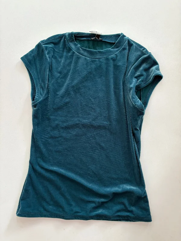 Top Short Sleeve By Express In Teal, Size: S