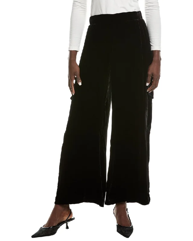 Johnny Was Zatima Silk-Blend Cargo Pant