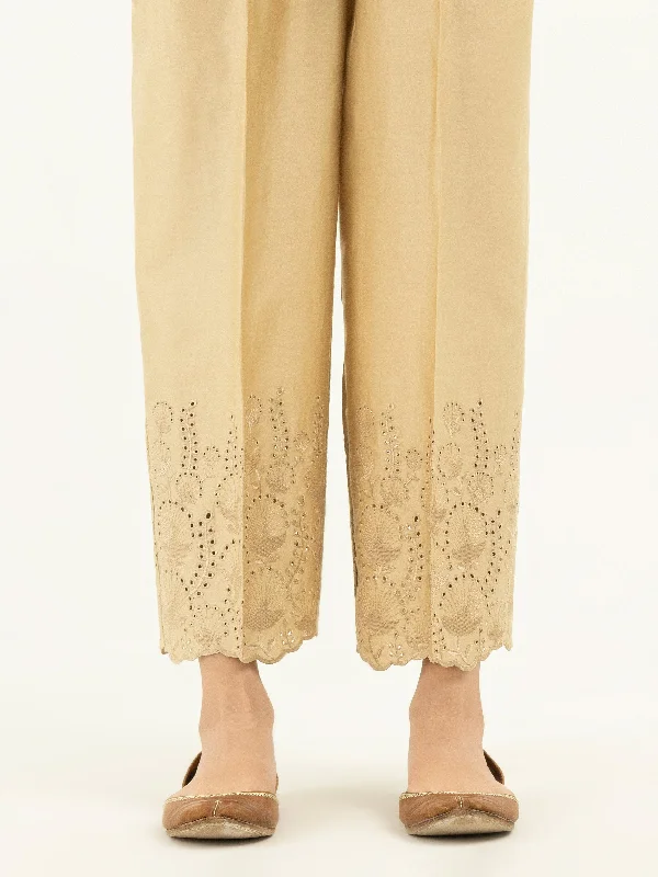 Embroidered Satin Trousers(Pret)