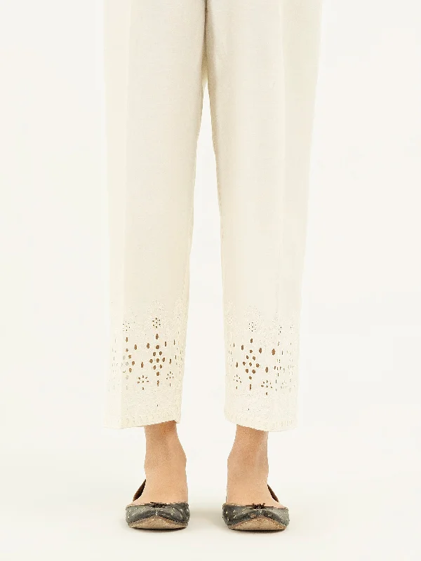 Embroidered Satin Trousers(Pret)