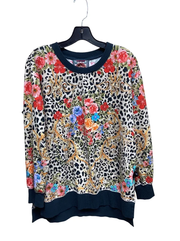 Top Long Sleeve By Johnny Was In Multi-colored, Size: S