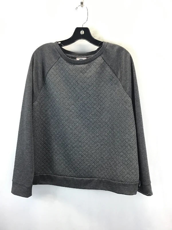 Top Long Sleeve By Old Navy In Grey, Size: L