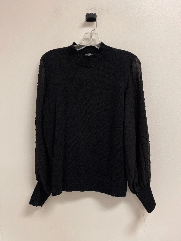 Top Long Sleeve By Vince Camuto In Black, Size: L