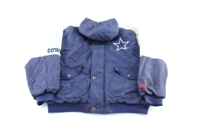 90's Dallas Cowboys by Nutmeg Embroidered Hooded Zip Up Jacket