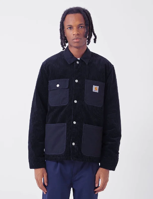 Carhartt-WIP Michigan Coat (Cord/Canvas) - Dark Navy Blue