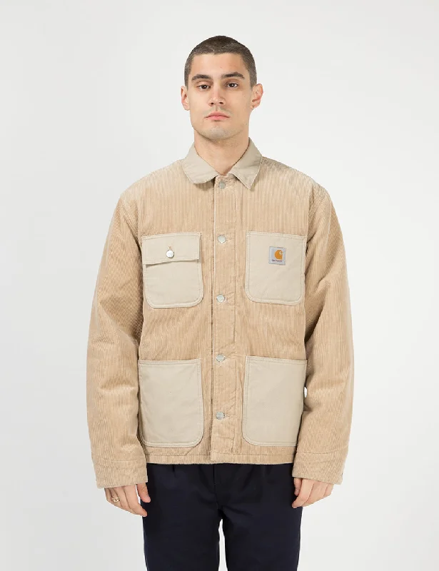 Carhartt-WIP Michigan Coat (Cord/Canvas) - Wall Beige