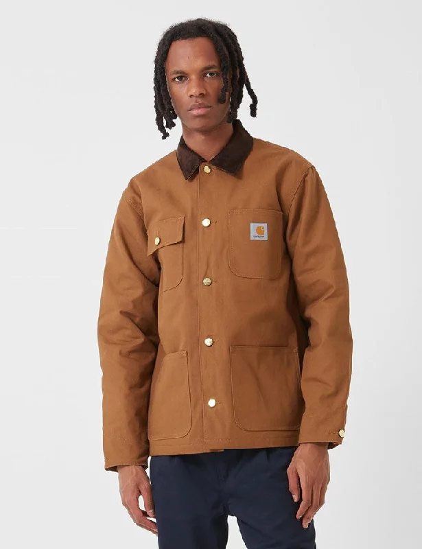 Carhartt-WIP Michigan Coat (Lined) - Hamilton Brown Rigid