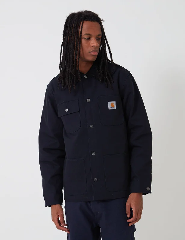 Carhartt-WIP Michigan Coat (Organic Cotton) - Dark Navy rigid