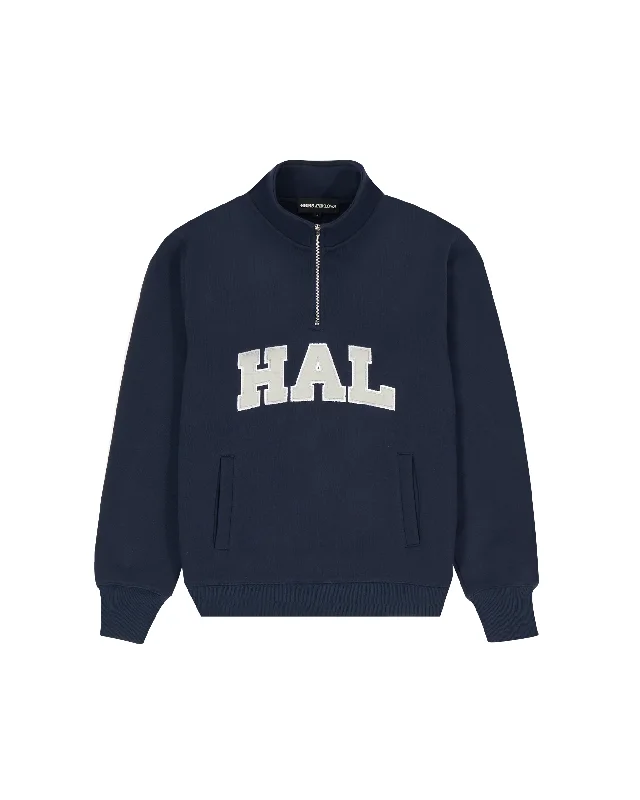 Fleece Quarter Zip Sweatshirt - Navy