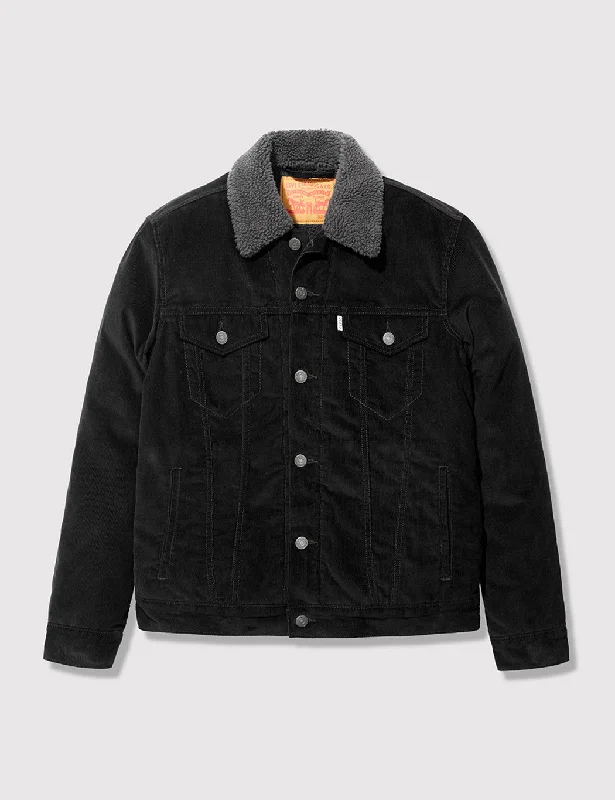 Levis Good Sherpa Trucker Jacket - Black