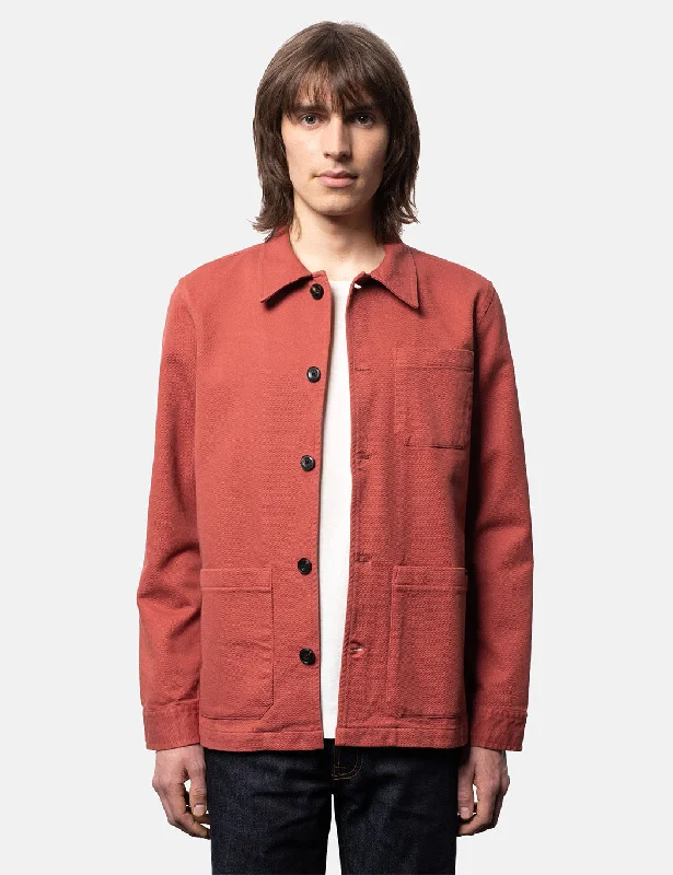 Nudie Jeans Barney Worker Jacket - Poppy Red