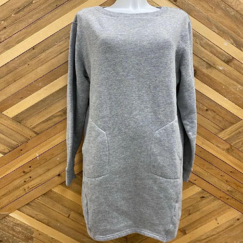 tentree - Women's Crewneck Sweater Dress - MSRP$88: Light Grey-women-MD