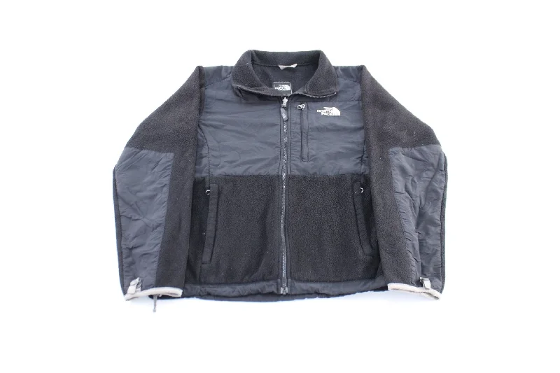 Women's The North Face Embroidered Logo Black Zip Up Jacket