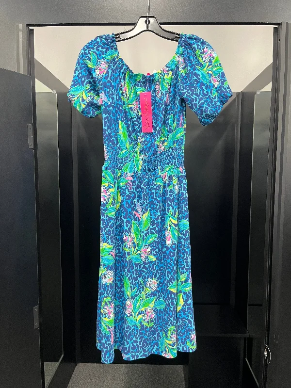 Animal Print Dress Party Midi Lilly Pulitzer NWT, Size Xs