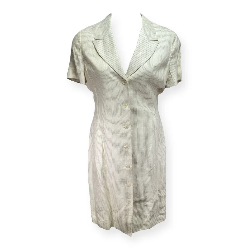 Linen Dress Casual Midi By Brooks Brothers  Size: 14