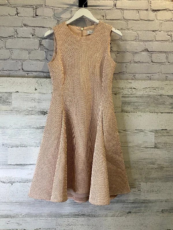 Peach Dress Casual Midi Dkny, Size S