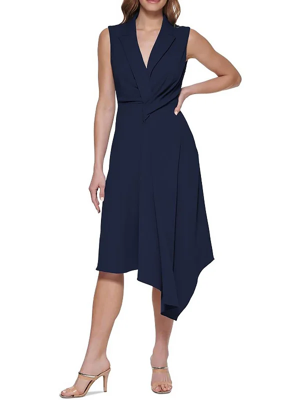 Womens Asymmetric Long Cocktail and Party Dress