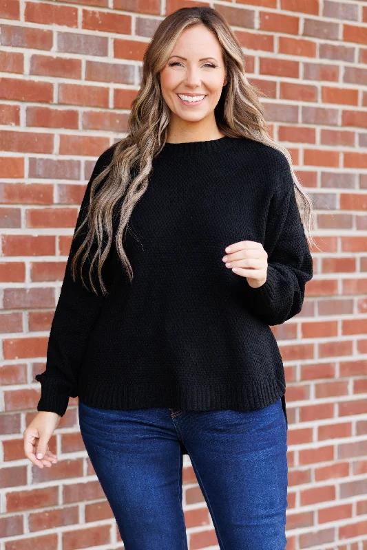 Fall For Me Sweater, Black