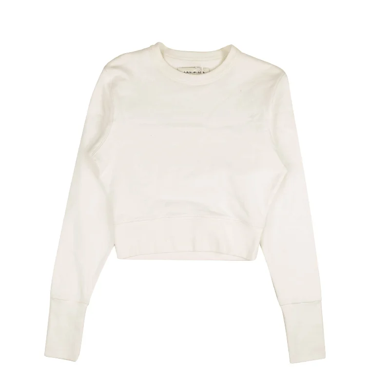 White Pullover Crewneck Sweatshirt